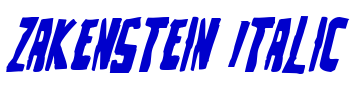 Zakenstein Italic フォント